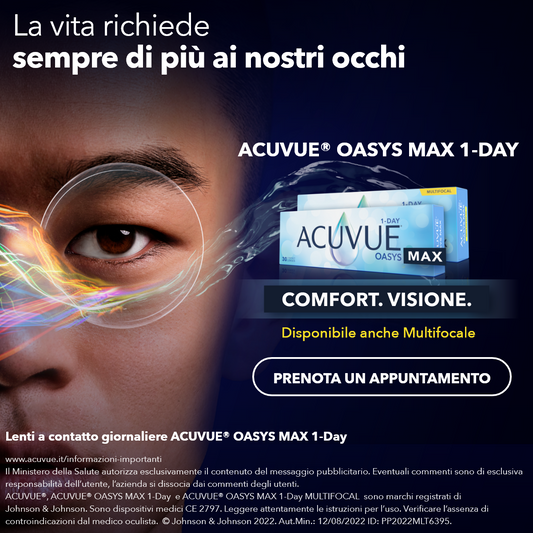 Lenti a contatto giornaliere Acuvue Oasys Max 1-Day – in silicone idrogel