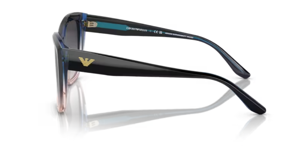 Occhiali da Sole Emporio Armani 4198 - Cat Eye in blu sfumato arancione