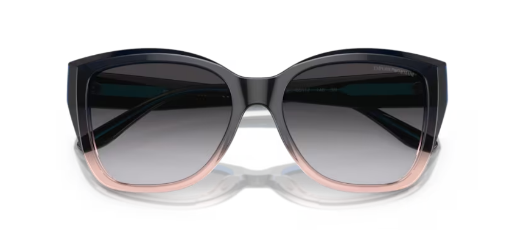 Occhiali da Sole Emporio Armani 4198 - Cat Eye in blu sfumato arancione