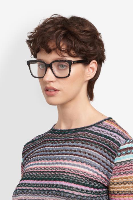 Occhiali da Vista Missoni MIS0244 – Montatura Artigianale con Tessuto Iconico Missoni