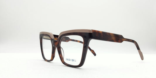 Occhiali da Vista Tipi Diversi 6437 – Cat Eye Squadrato in Havana e Beige