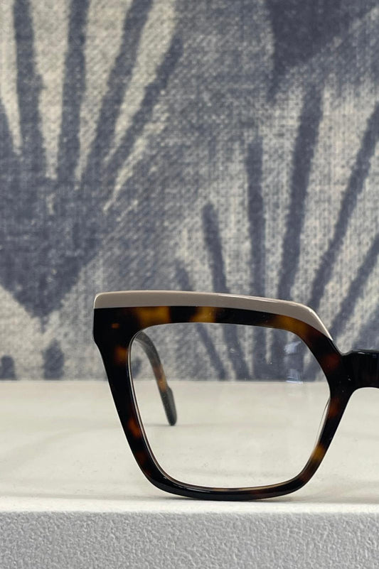 Occhiali da Vista Tipi Diversi TD6437 – Cat Eye Squadrato in Havana e Beige