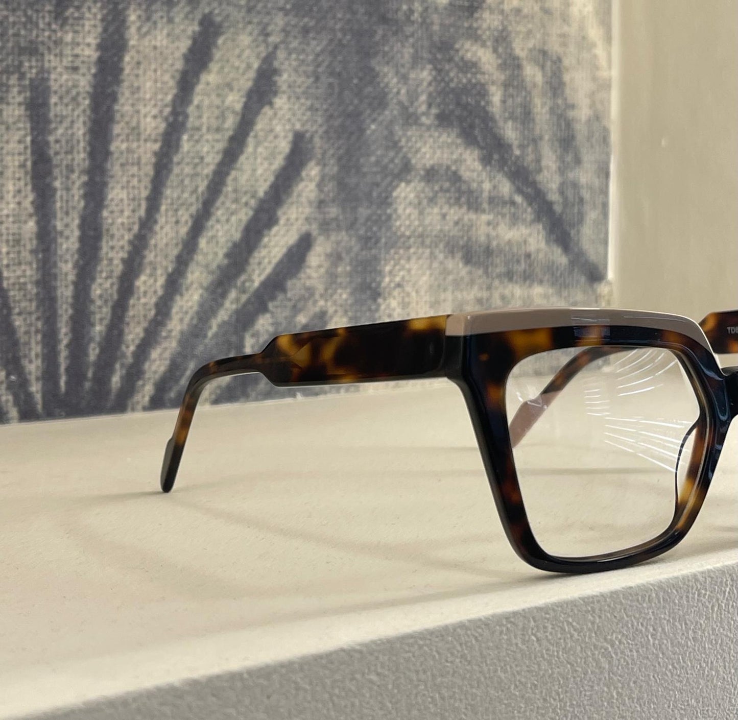 Occhiali da Vista Tipi Diversi TD6437 – Cat Eye Squadrato in Havana e Beige