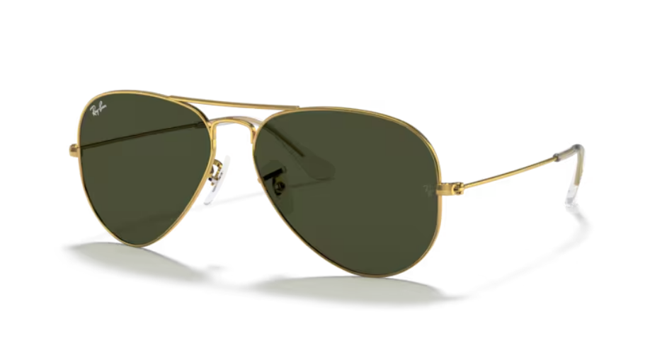 Occhiali da Sole Ray-Ban Aviator 3025 | oro lenti verdi G-15