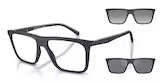 Occhiali da Vista Emporio Armani EA4258 Unisex – 2 Clip Magnetiche per il Sole