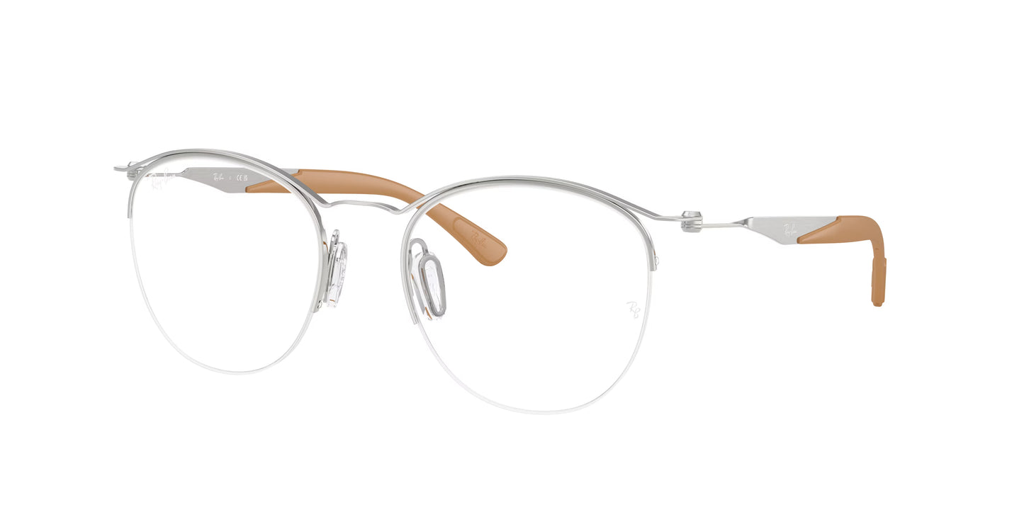 Occhiali da Vista Ray-Ban RX7553 Rotondi in Titanio