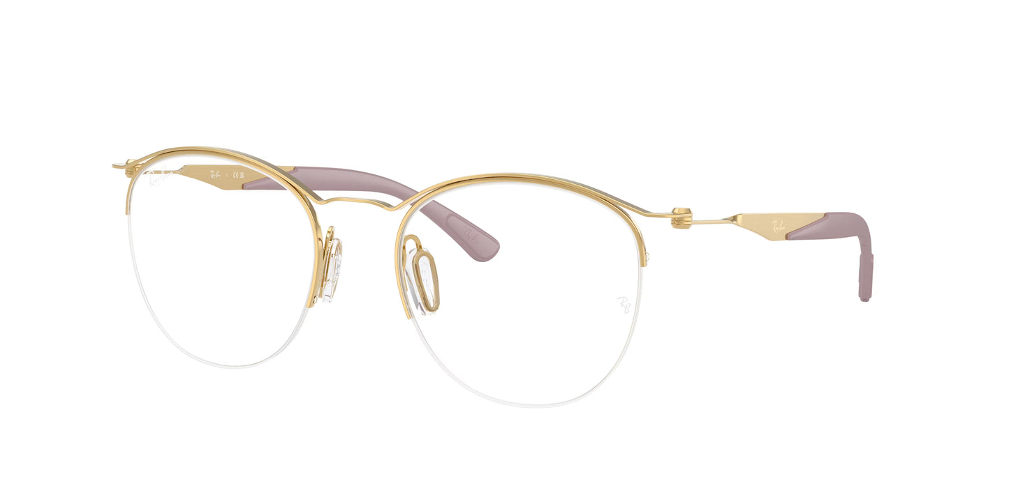 Occhiali da Vista Ray-Ban RX7553 Rotondi in Titanio