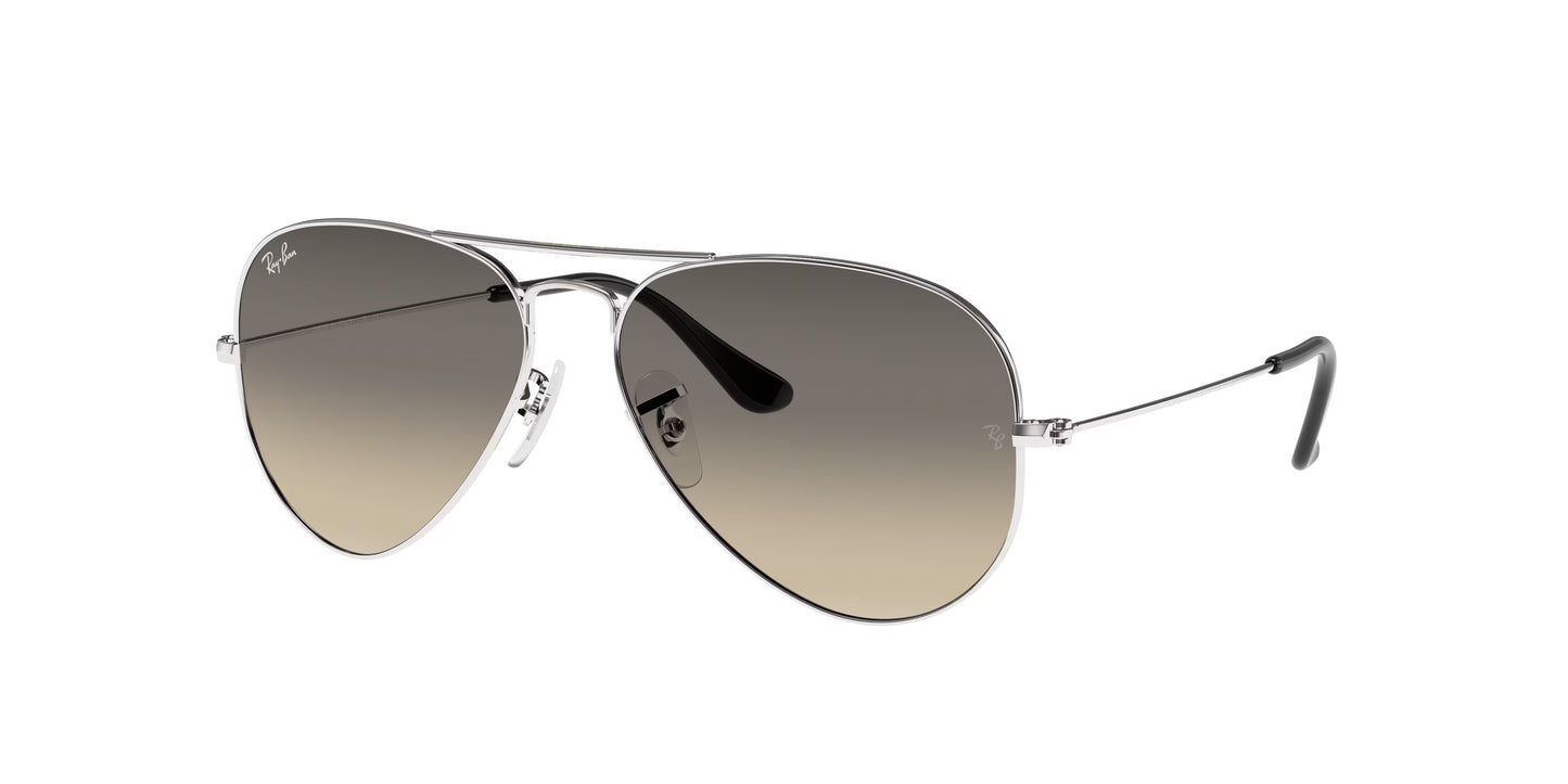 Occhiali da Sole Ray-Ban RB3025 Aviator  | montatura argento