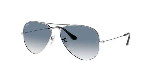 Occhiali da Sole Ray-Ban 3025 Aviator  | montatura argento