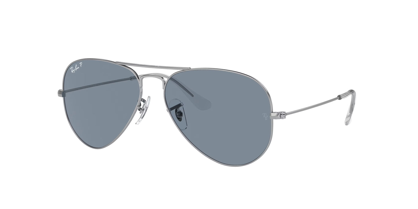 Occhiali da Sole Ray-Ban RB3025 Aviator  | montatura argento