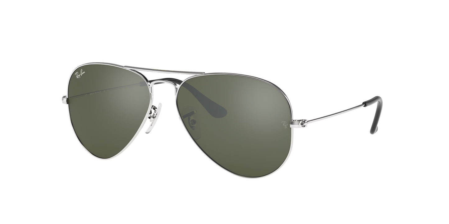 Occhiali da Sole Ray-Ban RB3025 Aviator  | montatura argento