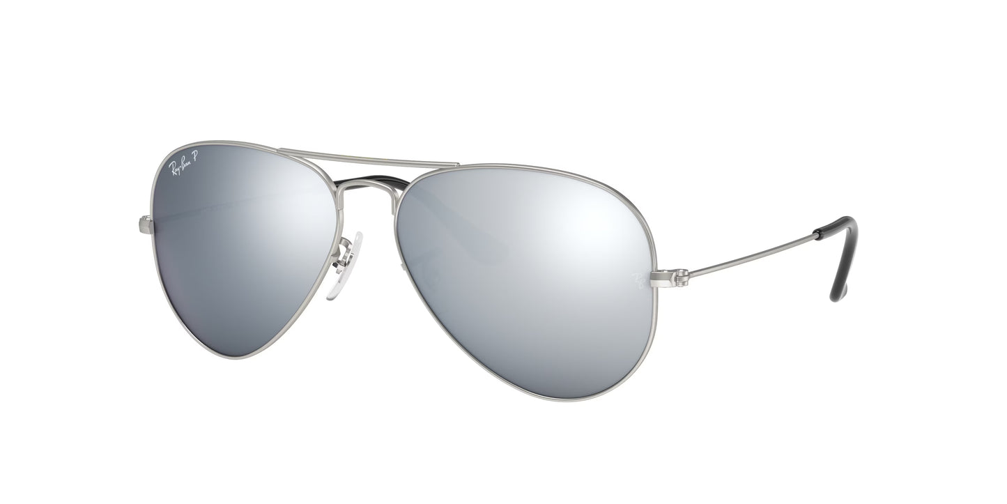 Occhiali da Sole Ray-Ban RB3025 Aviator  | montatura argento
