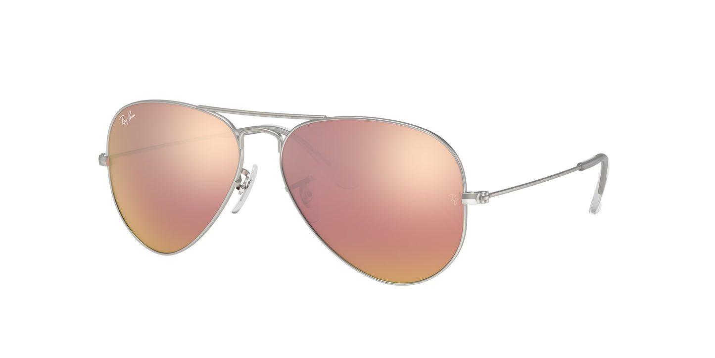 Occhiali da Sole Ray-Ban RB3025 Aviator  | montatura argento