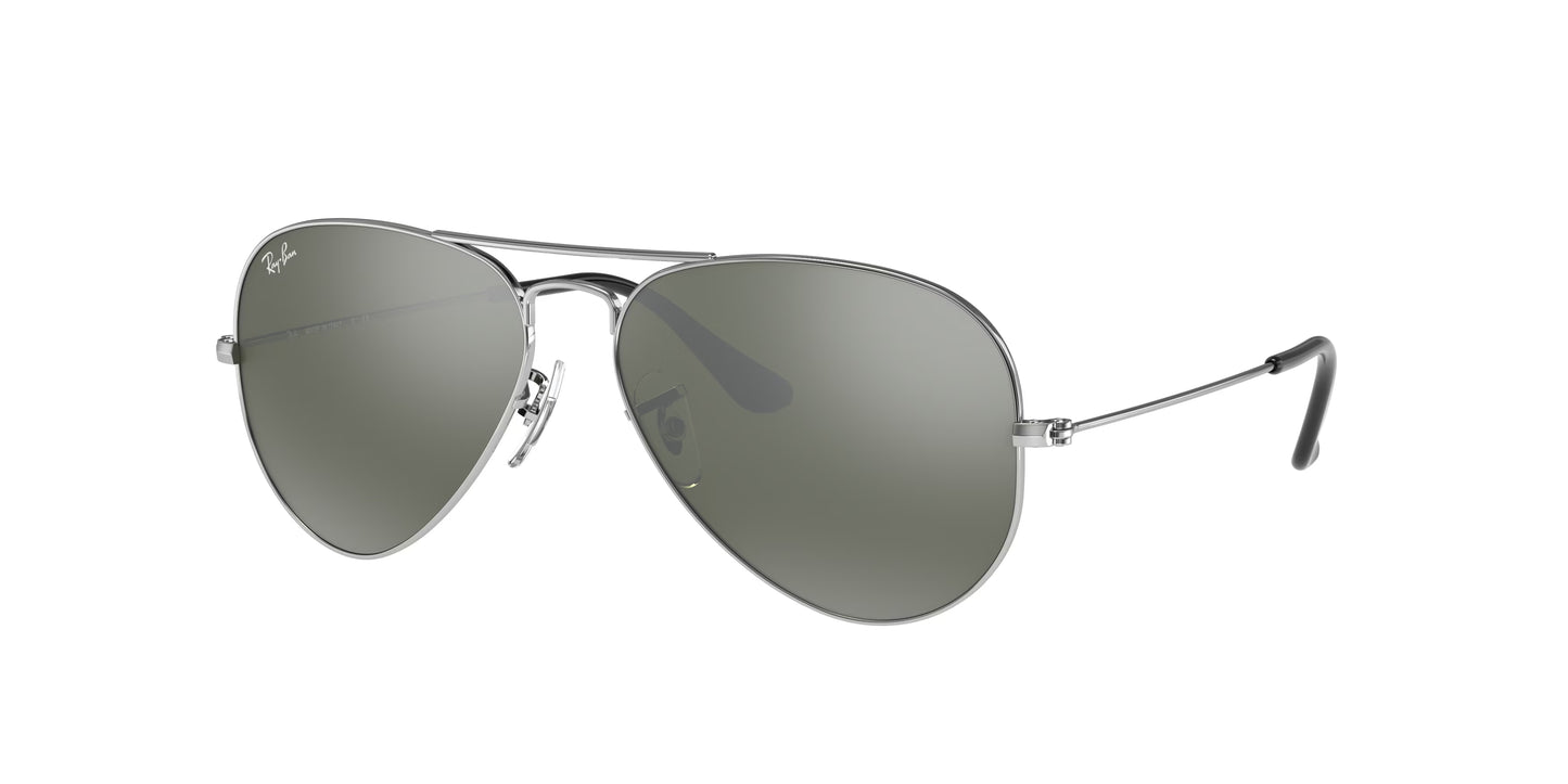 Occhiali da Sole Ray-Ban RB3025 Aviator  | montatura argento