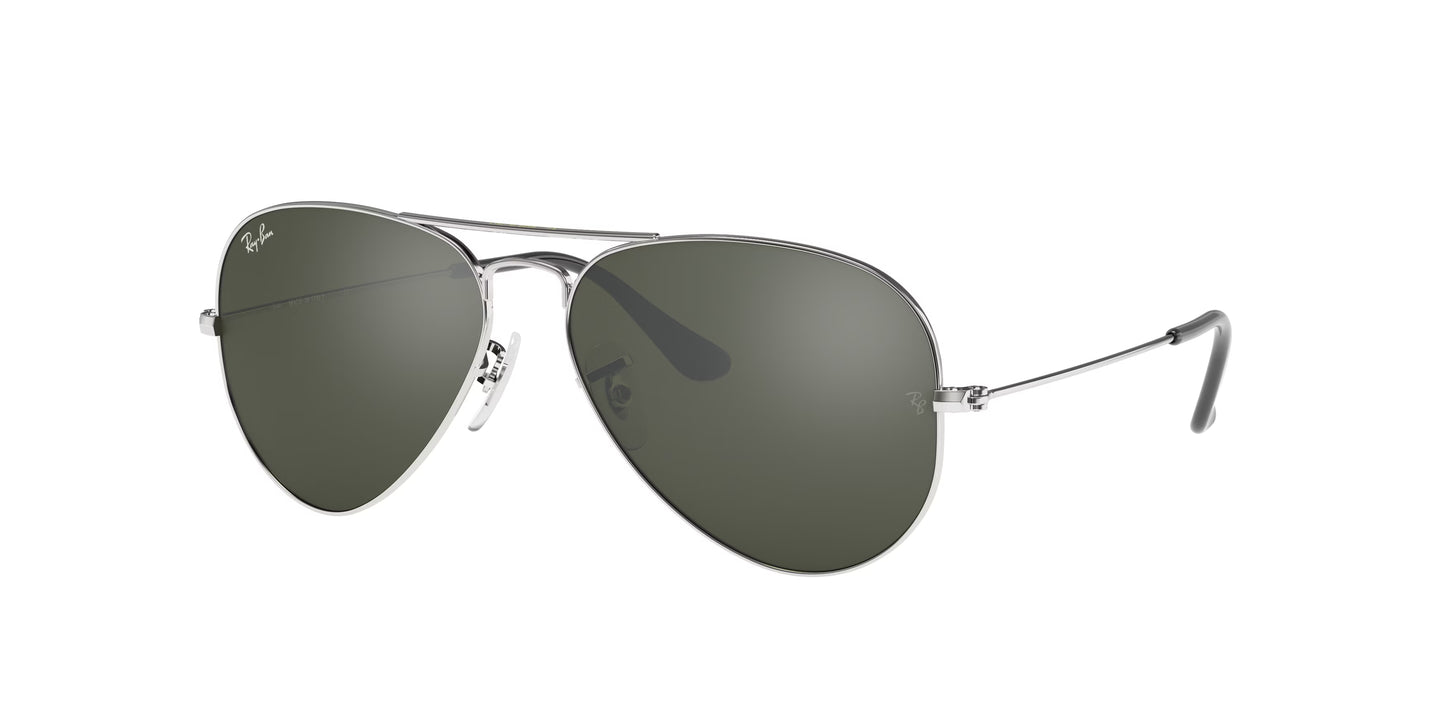 Occhiali da Sole Ray-Ban RB3025 Aviator  | montatura argento