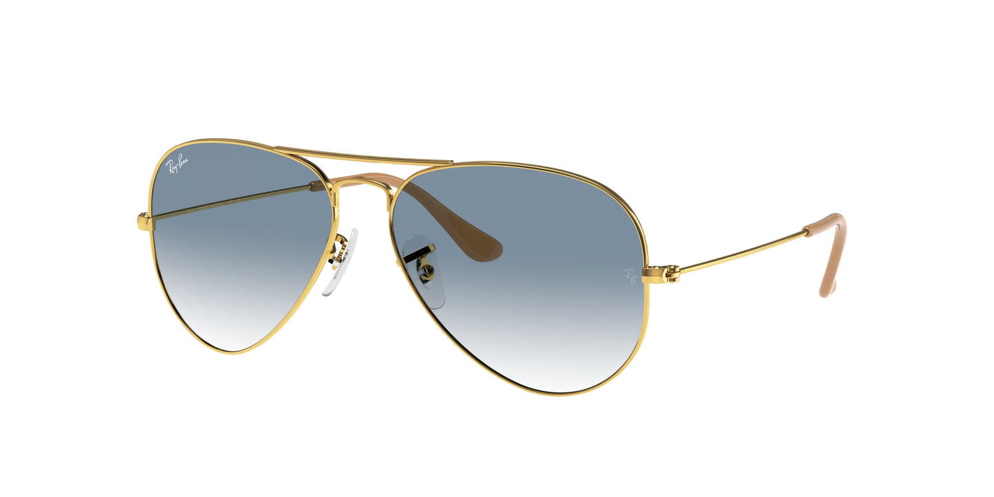 Occhiali da Sole Ray-Ban Aviator RB3025 | montatura oro