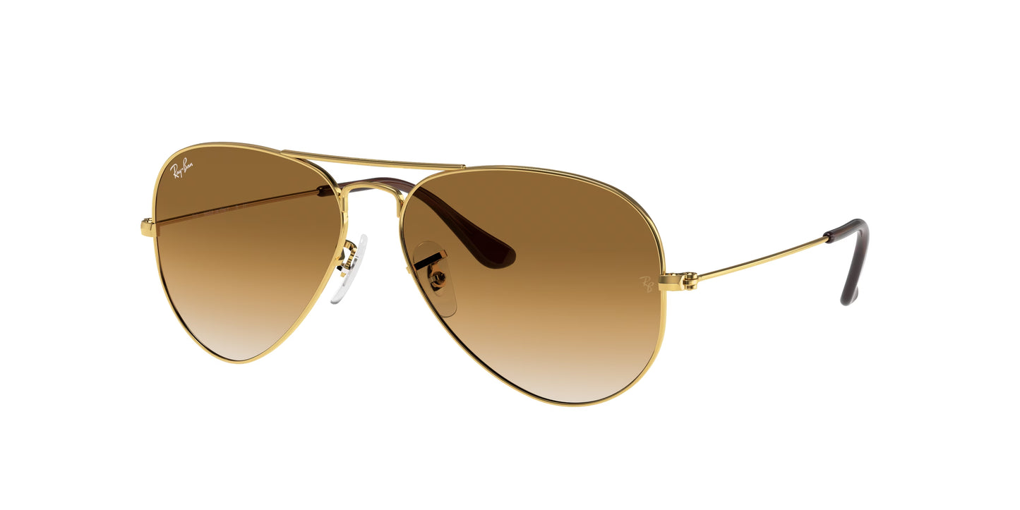 Occhiali da Sole Ray-Ban Aviator RB3025 | montatura oro