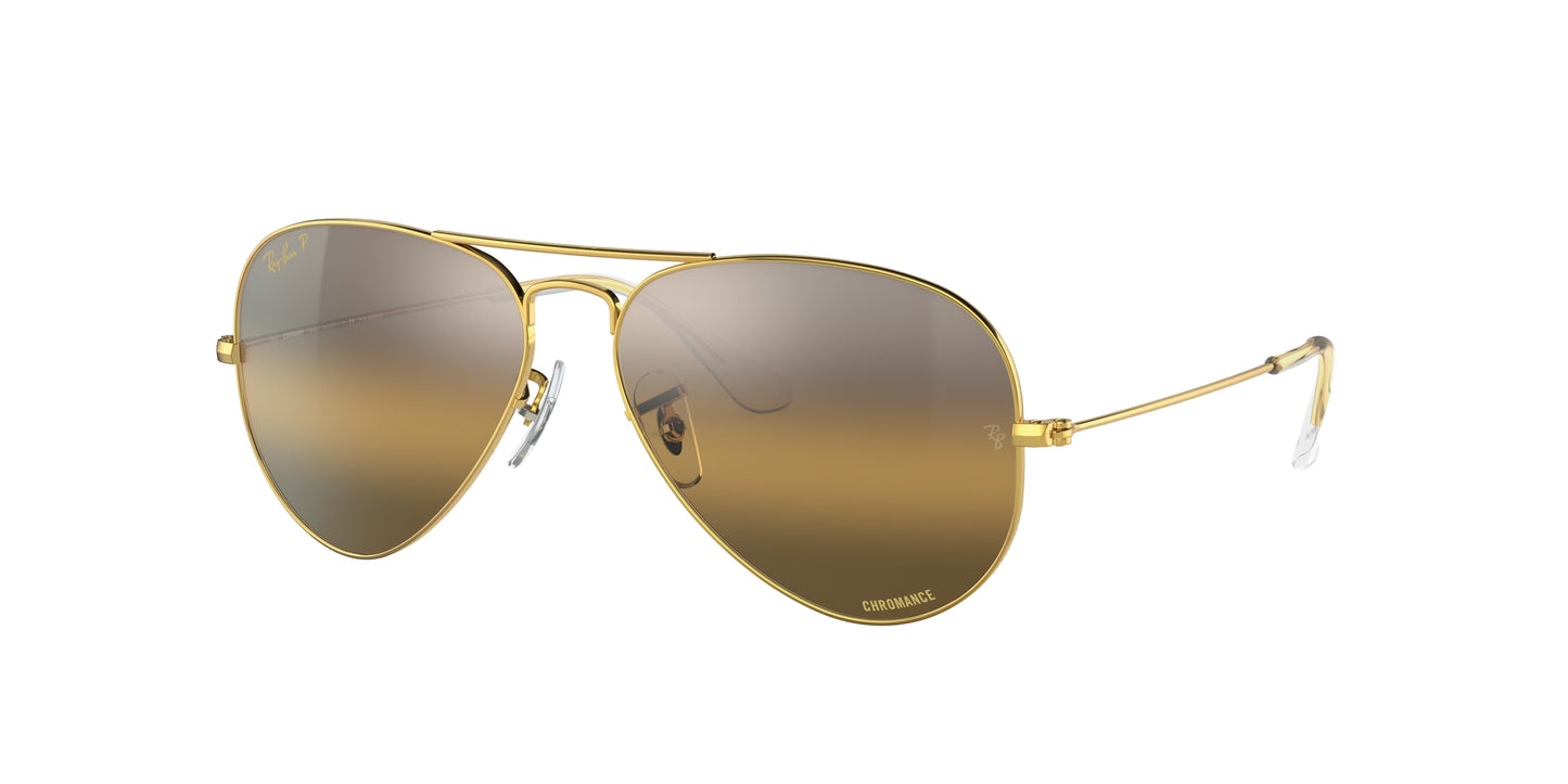 Occhiali da Sole Ray-Ban Aviator RB3025 | montatura oro