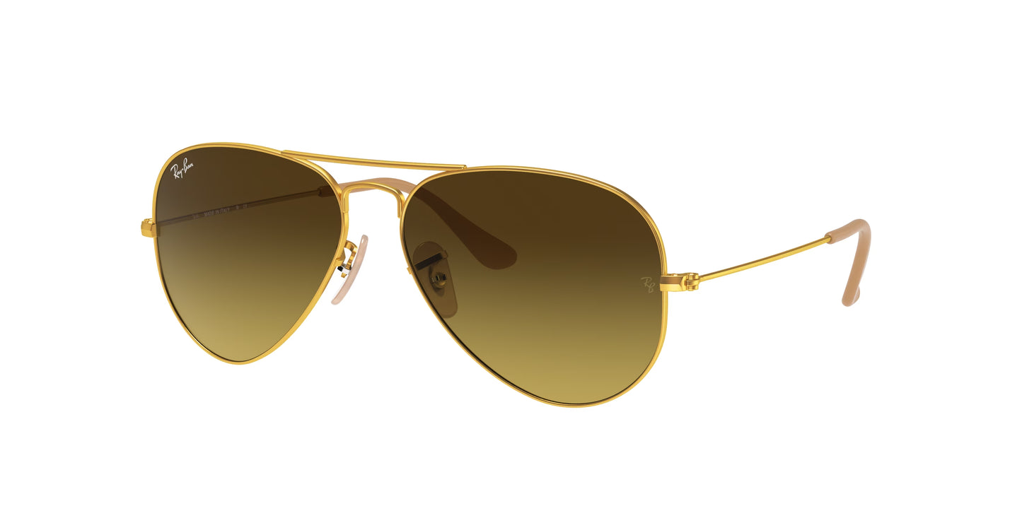 Occhiali da Sole Ray-Ban Aviator RB3025 | montatura oro