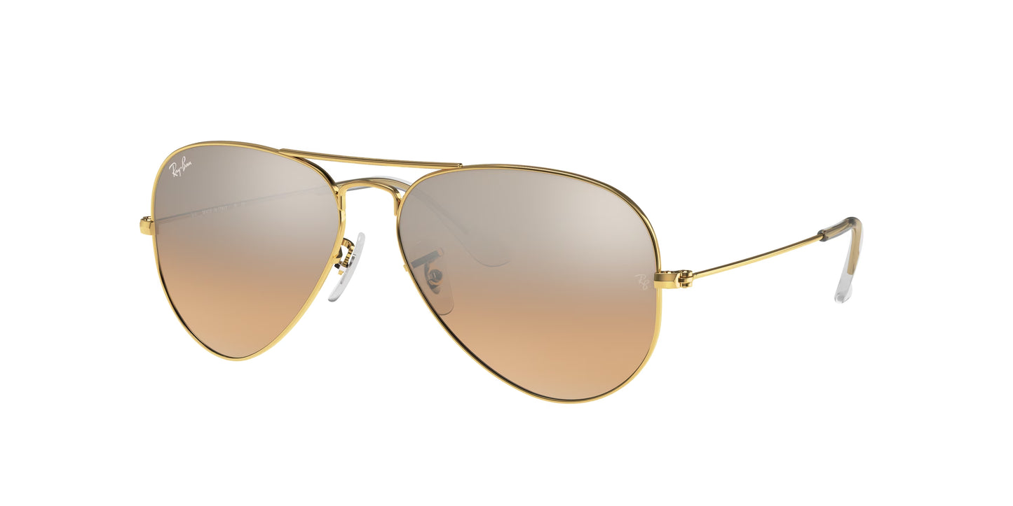 Occhiali da Sole Ray-Ban Aviator RB3025 | montatura oro