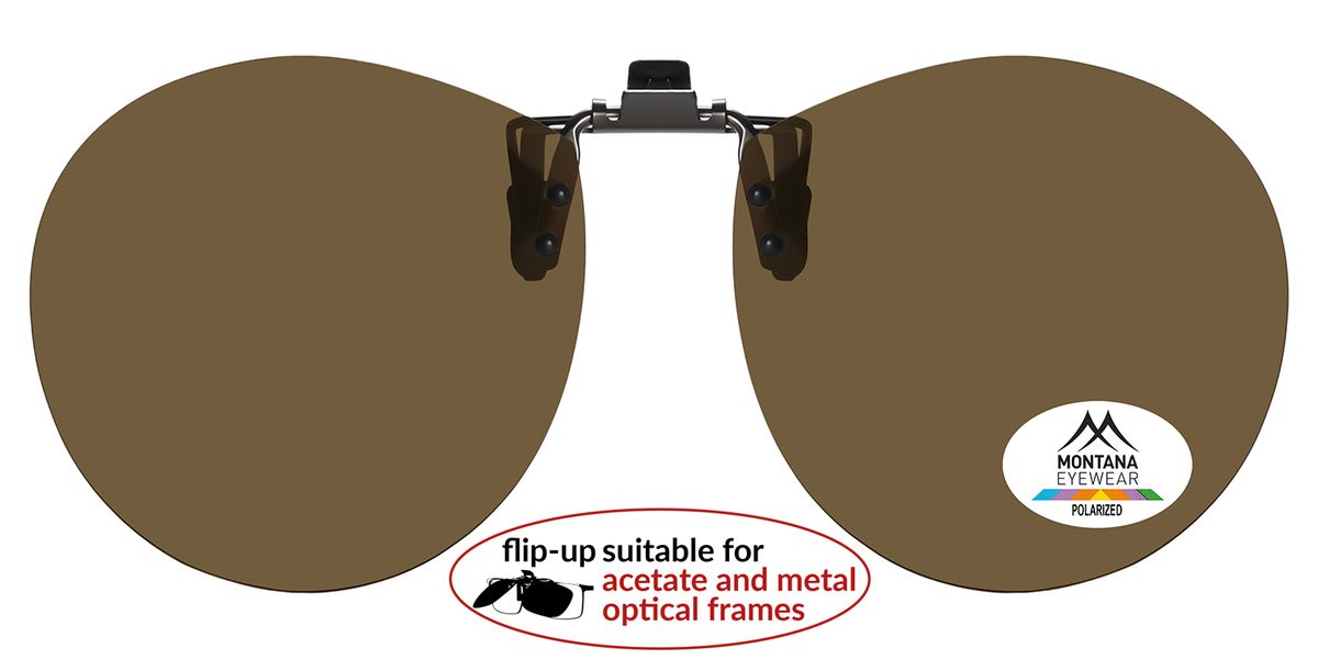 Clip-On Polarizzato Ribaltabile Rotondo per Occhiali da Vista – Lenti Flip-Up