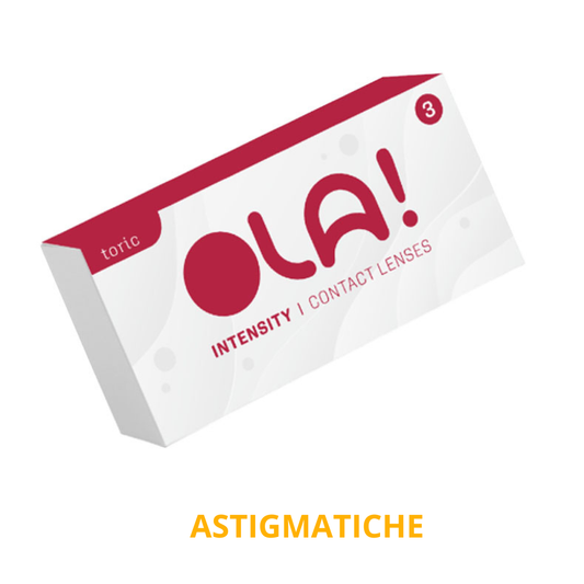 Lenti a Contatto Mensili OLA! Intensity 30 Toric Miopia + Astigmatismo 3 Lenti