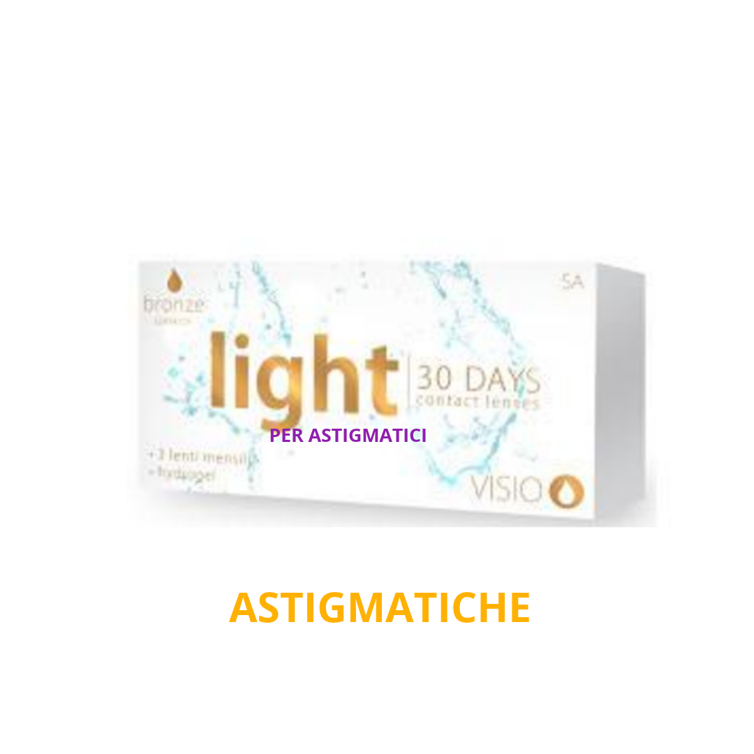Light Toric Lenti a Contatto Mensili Ipermetropia + Astigmatismo