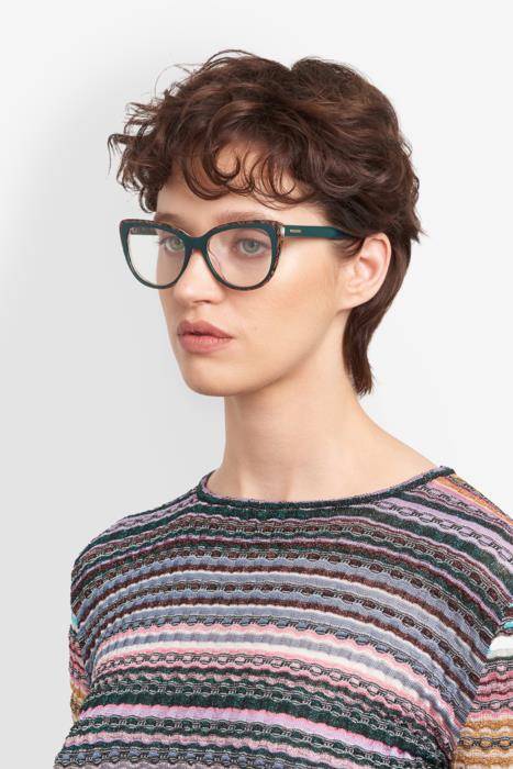 Occhiali da Vista Missoni MIS0245/G – Acetato con Tessuto Iconico, Made in Italy