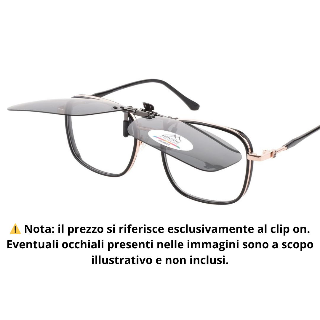 Clip-On con Lenti Polarizzate Flip-Up – Nuova Serie Universale