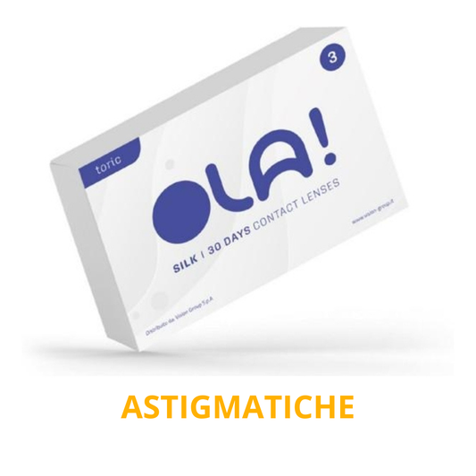 Lenti a Contatto Mensili OLA! Silk 30 Day Toric per Ipermetropia + Astigmatismo 3 Lenti