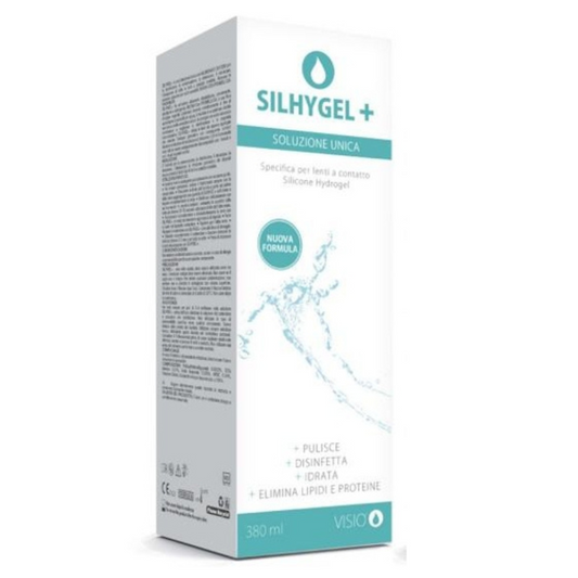 Soluzione Unica Silhygel+ Comfort Citrato – Liquido Multifunzionale per Lenti a Contatto