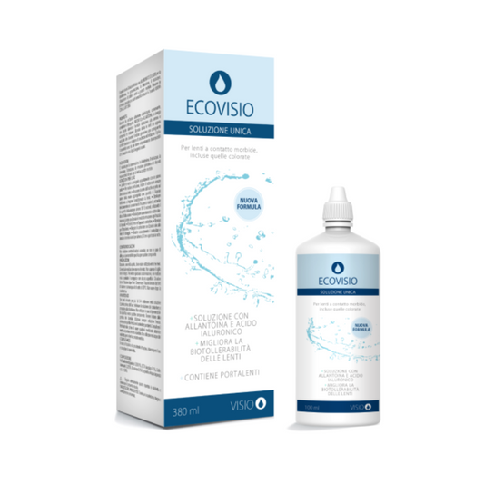 Soluzione Unica Ecovisio Comfort Green – Liquido Disinfettante con Allantoina per Lenti a Contatto