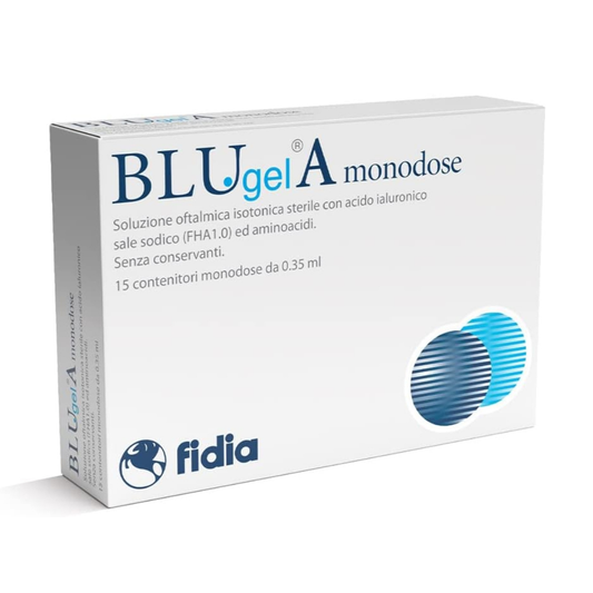 BLUgelA Monodose – Soluzione Oftalmica con Acido Ialuronico 0,30% Senza Conservanti