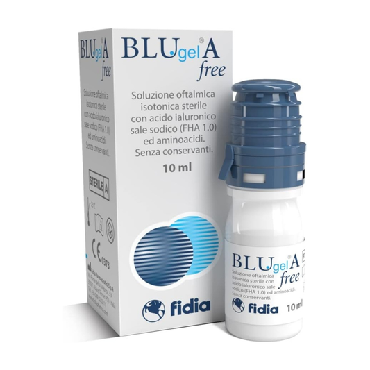 BLU Gel A Free 10ml Fidia – Collirio con Acido Ialuronico 0,3%