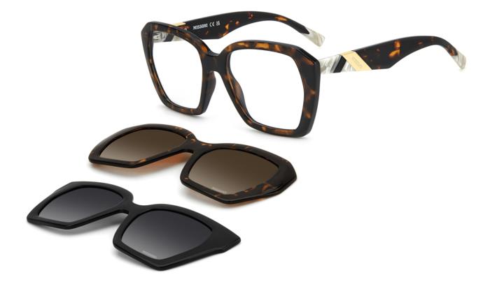 Occhiali da Vista con Doppio Clip-On Missoni MIS 0222/C2
