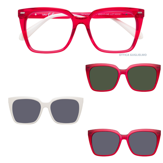 Occhiali da Vista con Clip-On Magnetico H1N1 TRCA252