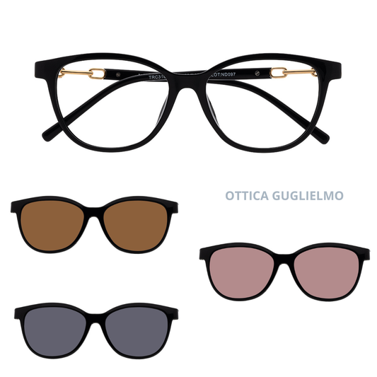 Occhiali da Vista con Clip-On Magnetico H1N1 TRC316