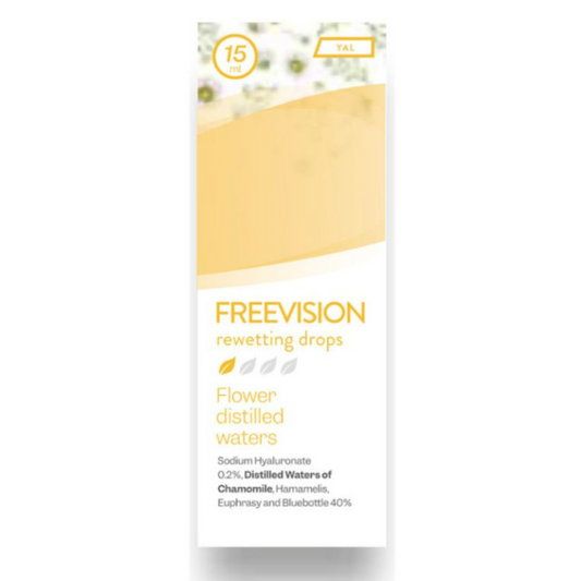 FreeVision Rewetting Drops 15ml - Collirio Idratante per Occhi Secchi e Lenti a Contatto